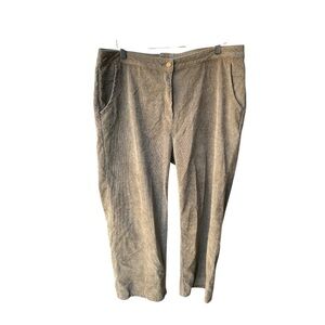 Woolrich Dark Khaki Pants High Rise Straight Leg Pockets Stretch I Size: 16